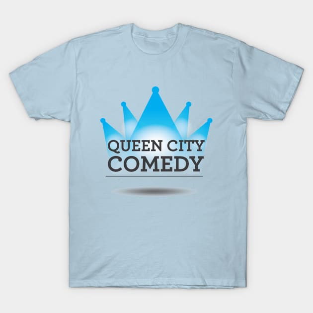 Queen City Comedy Logo T-Shirt by Queen City Podcast Network